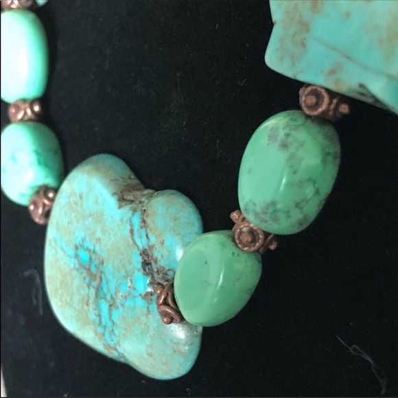 💍NWT TURQUIOSE NECKLACE - 18" 💯% AUTHENTIC - Picture 3 of 5